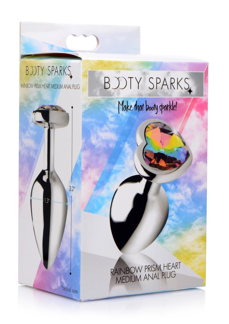 Booty Sparks Rainbow Prism Heart Anal Plug