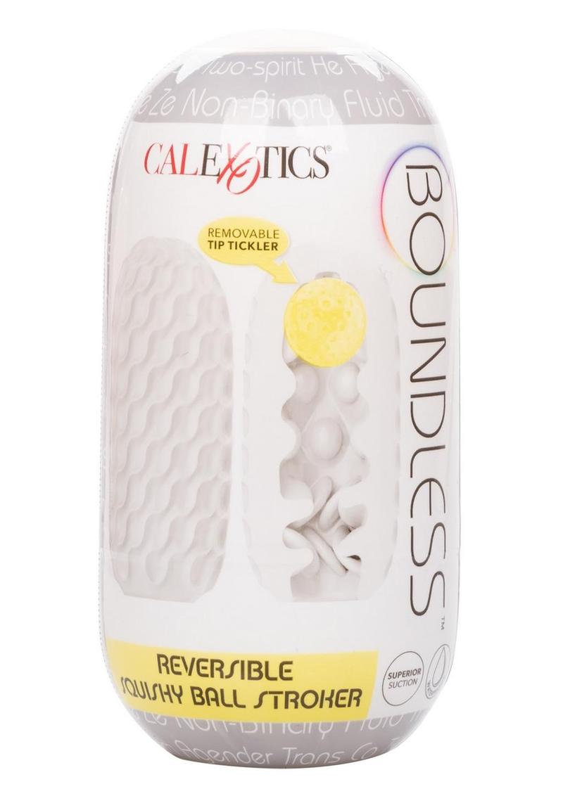 Boundless Reversible Squishy Ball Stroker with Tip Tickler