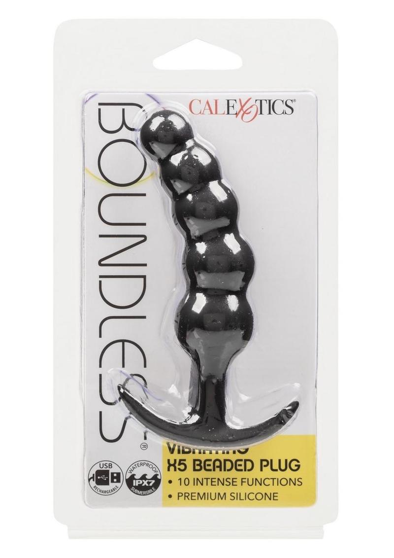 Boundless Vibrating X5 Beaded Rechargeable Anal Plug