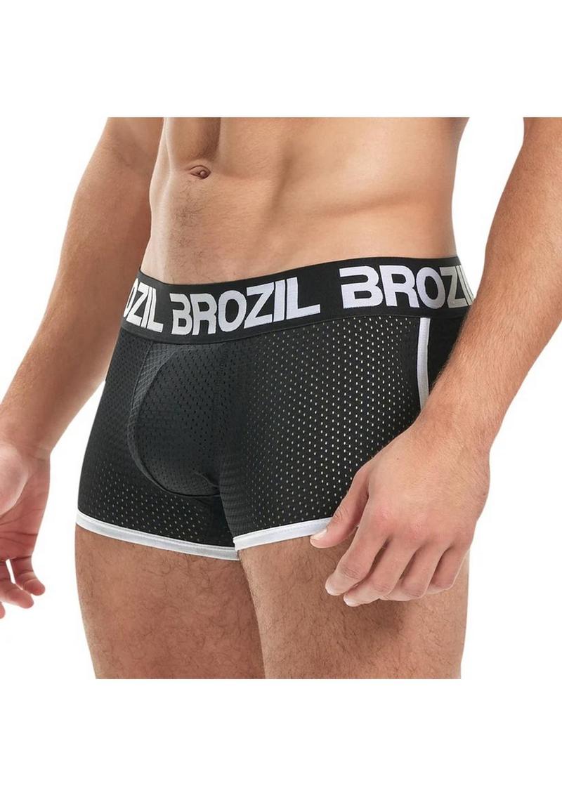 Brozil Ultra Glute and Bulge Enhancing Mesh Trunk