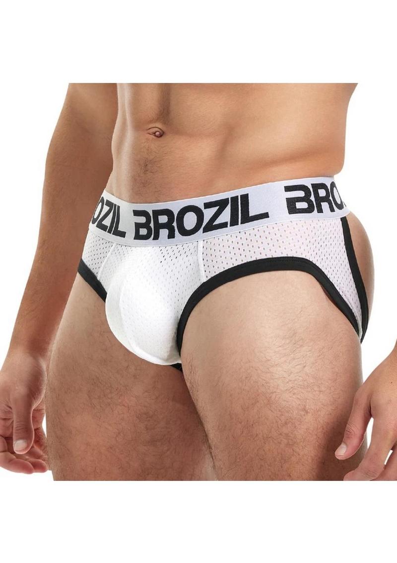 BROZIL Ultra Sport Mesh Brief Bulge And Butt Enhancing Men's Underwear