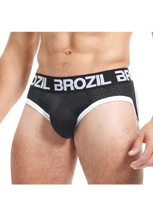 BROZIL Ultra Sport Mesh Brief Bulge And Butt Enhancing Men's Underwear