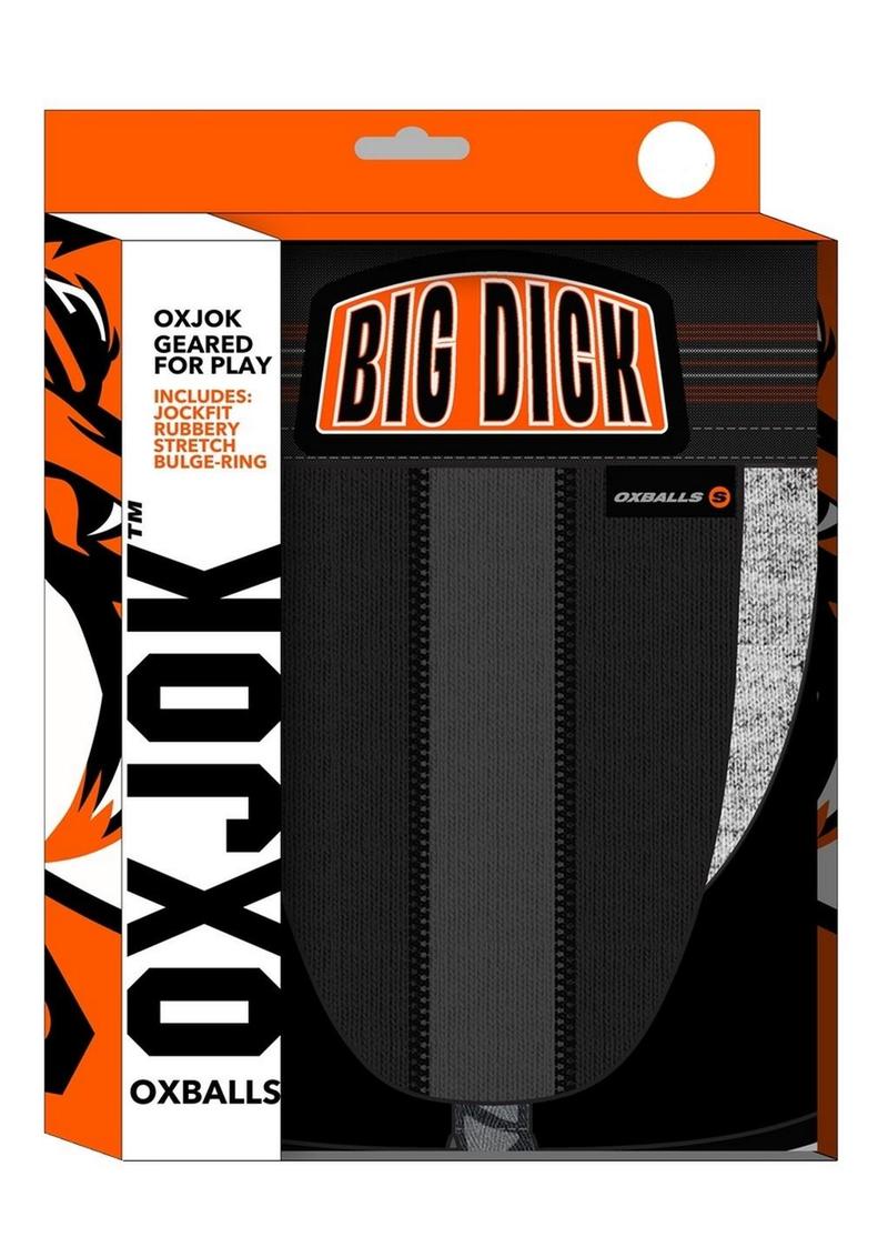 OXJOK Big Dick Bulge-Ring Jock Jockstrap With Rubber Stretch