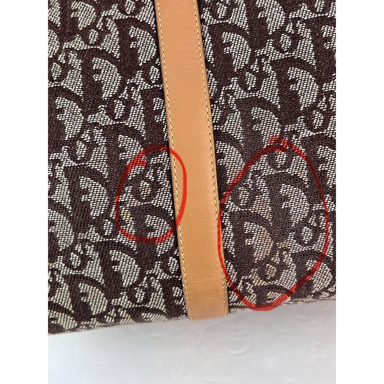 Christian Dior Vintage Trotter Diorissimo Medium Brown Boston Bag