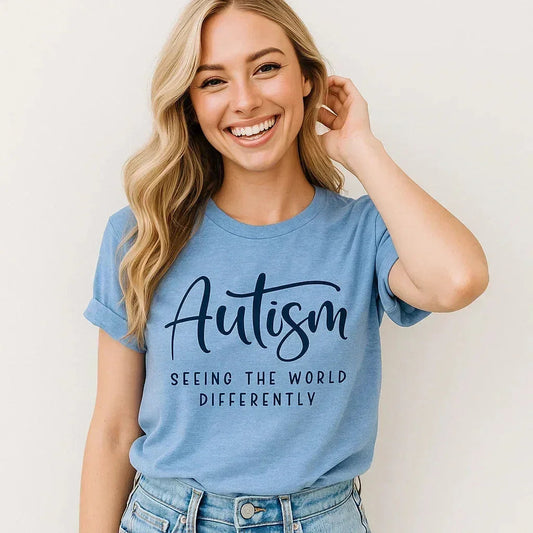 Autism Seeing The World Differently, Autism Awareness Tee