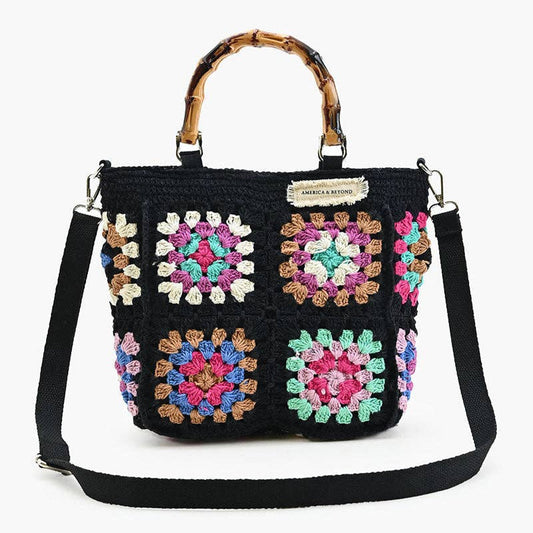 Noir Elegance Crochet Tote – Where Luxury Meets Sustainability