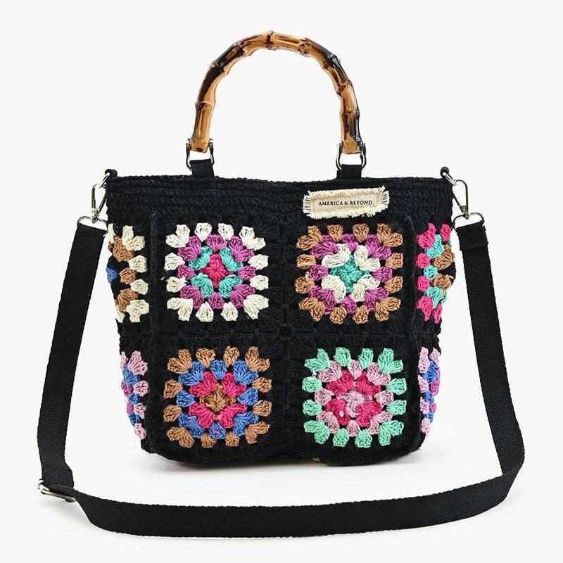 Noir Elegance Crochet Tote – Where Luxury Meets Sustainability