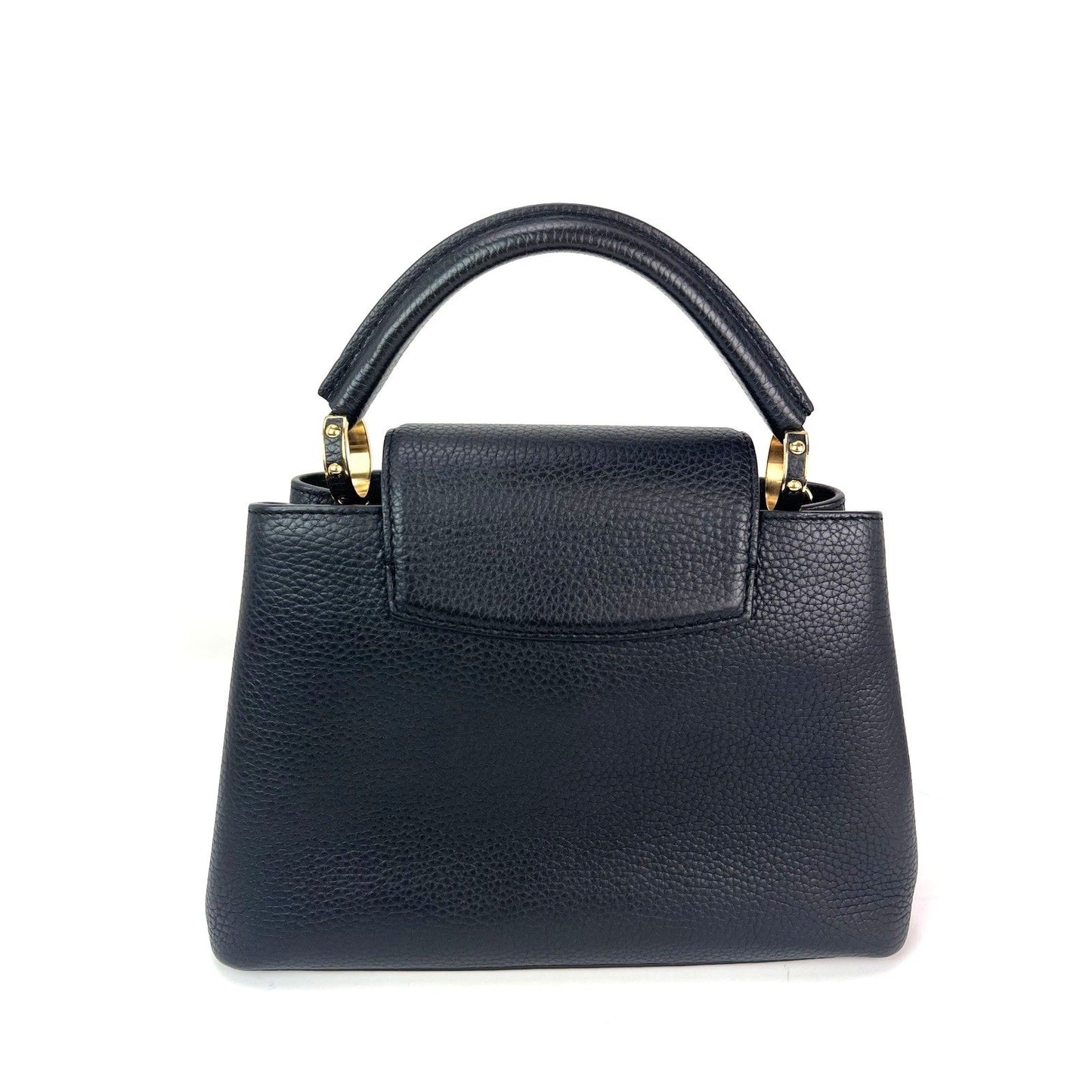 Sac à bandoulière Louis Vuitton Taurillon Capucines Trapped Leopard BB noir