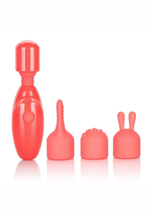 CalExotics Massager Kit with 3 Vibration Speeds And Silicone Tips