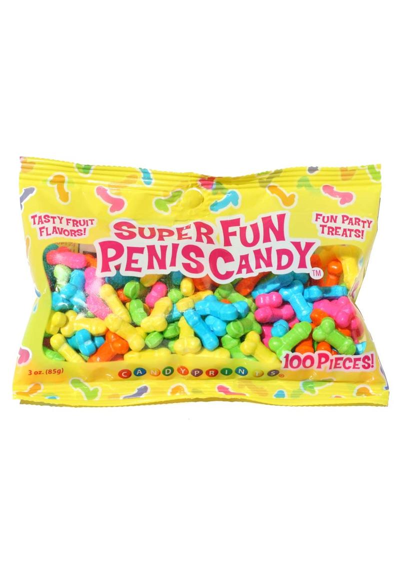 Super Fun Penis Candy 100 Pieces Tasty Fruit Flavors