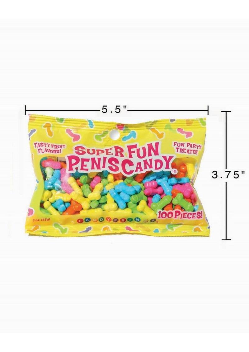 Super Fun Penis Candy 100 Pieces Tasty Fruit Flavors