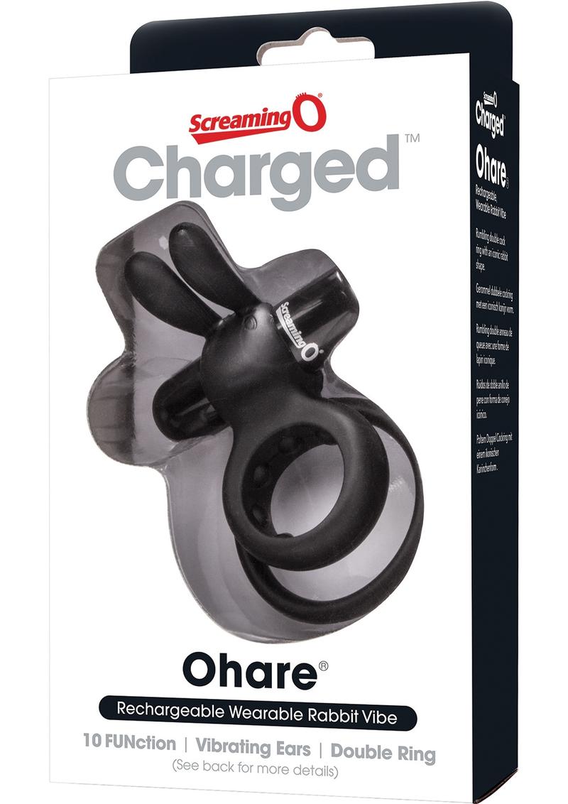 Screaming O Charged Ohare Rechargeable Wearable Rabbit Vibe Cock Ring