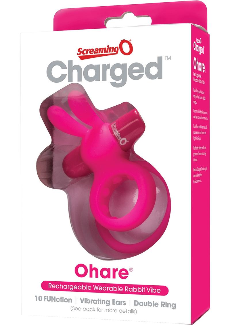 Screaming O Charged Ohare Rechargeable Wearable Rabbit Vibe Cock Ring