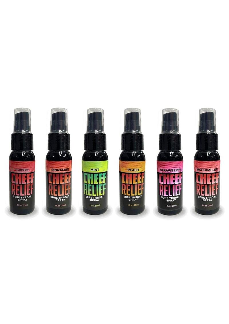 Cheef Relief Sore Throat Spray Assorted Flavors Pack