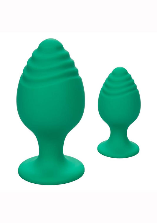 CalExotics Cheeky Silicone Textured Anal Plug Set