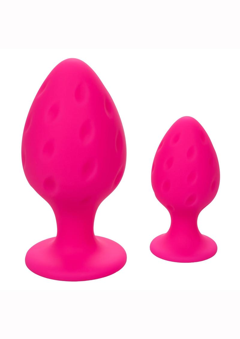 CalExotics Cheeky Silicone Textured Anal Plug Set