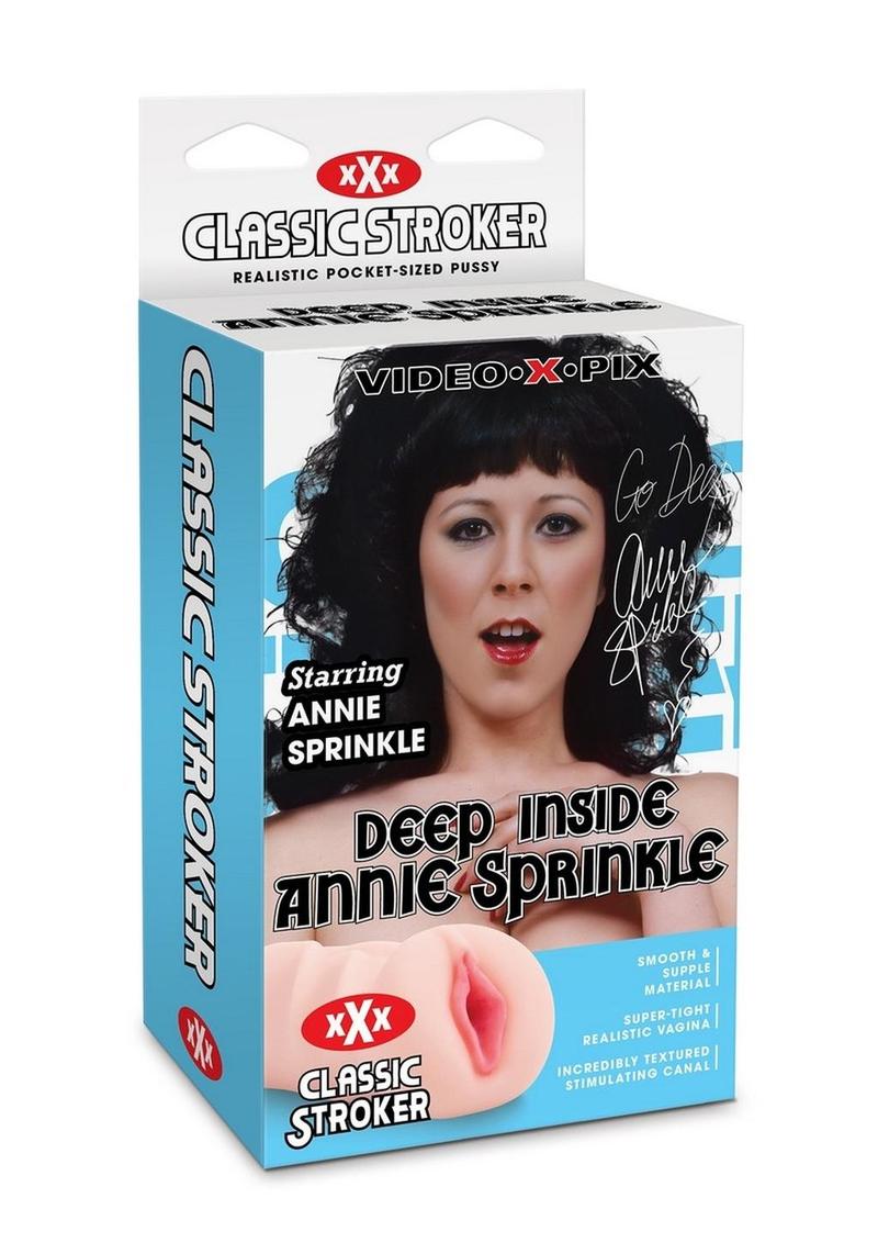 Classic Stroker Deep Inside Annie Sprinkle Realistic Pocket Sized Stroker