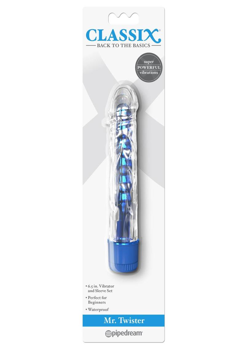 Classix Mr. Twister Vibrator With Sleeve Set