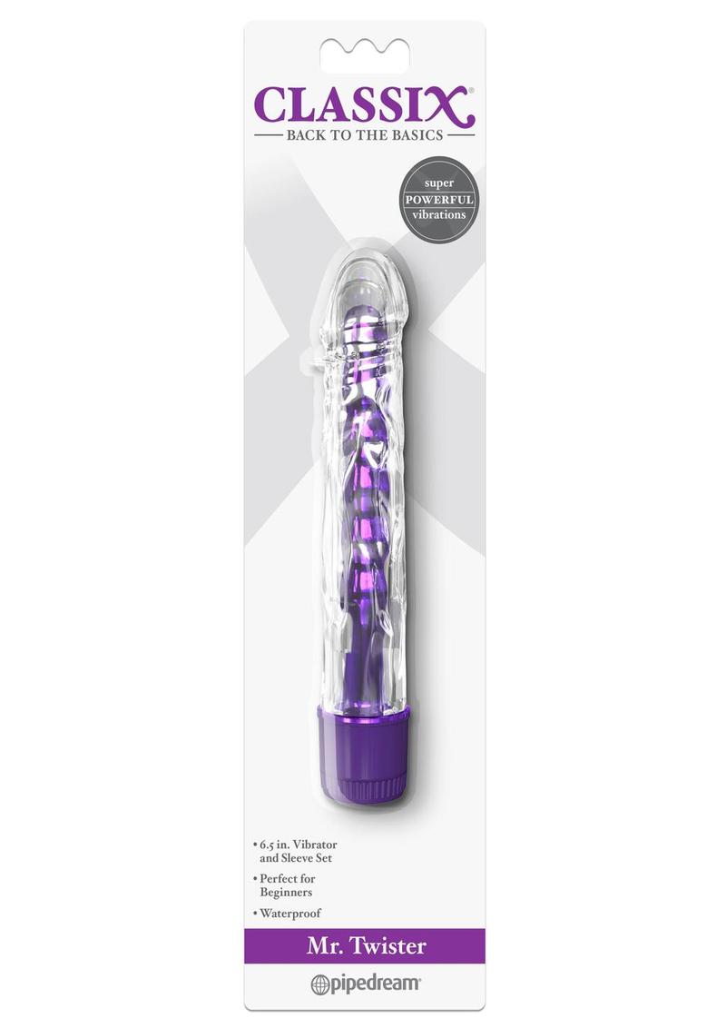 Classix Mr. Twister Vibrator With Sleeve Set