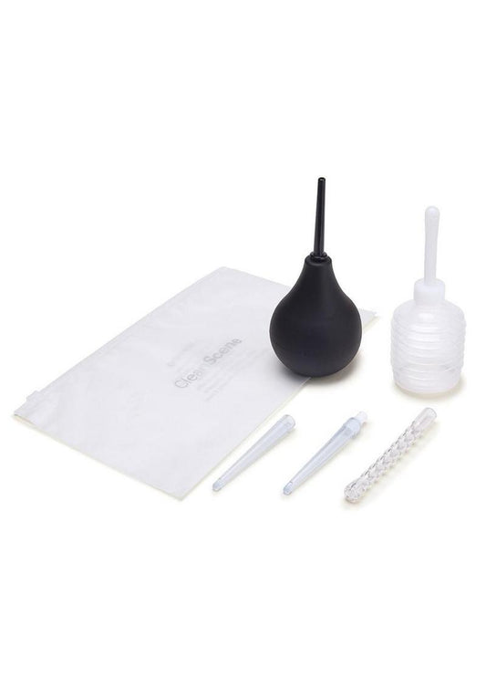 CleanScene 7PC Anal Douche Set with Tip Head