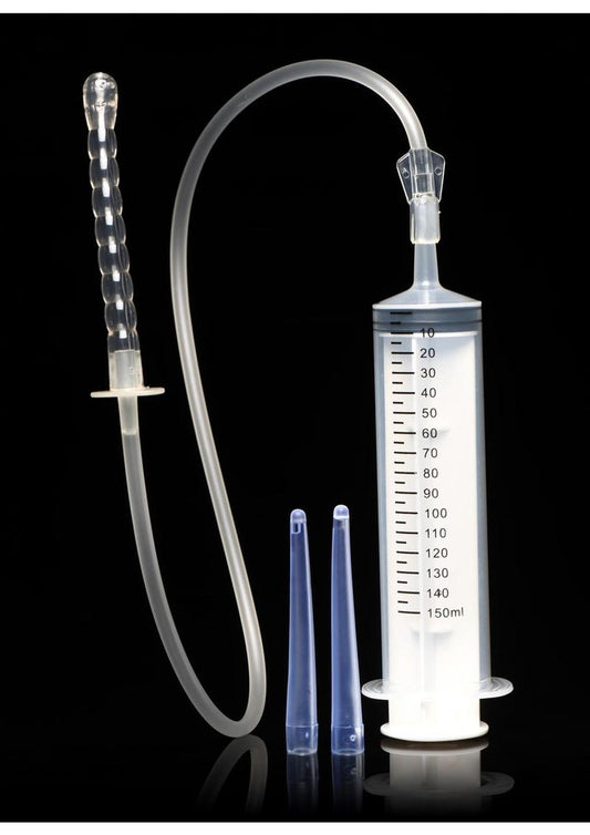 CleanStream Enema Syringe with Attachments 150ml And Flexible Tips
