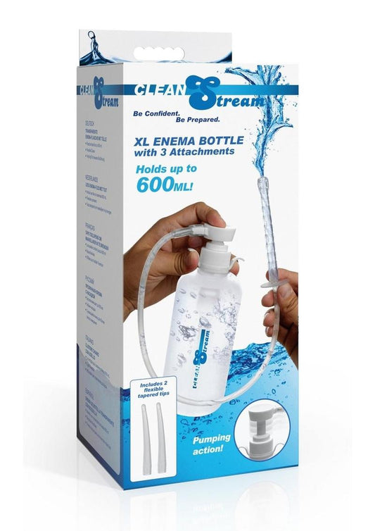 Cleanstream XL Enema Effective Bottle with Attachments