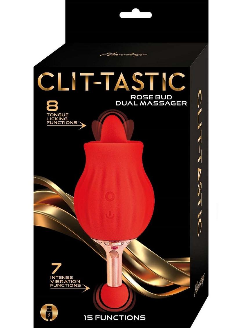 Clit-Tastic Rose Bud Dual Massager