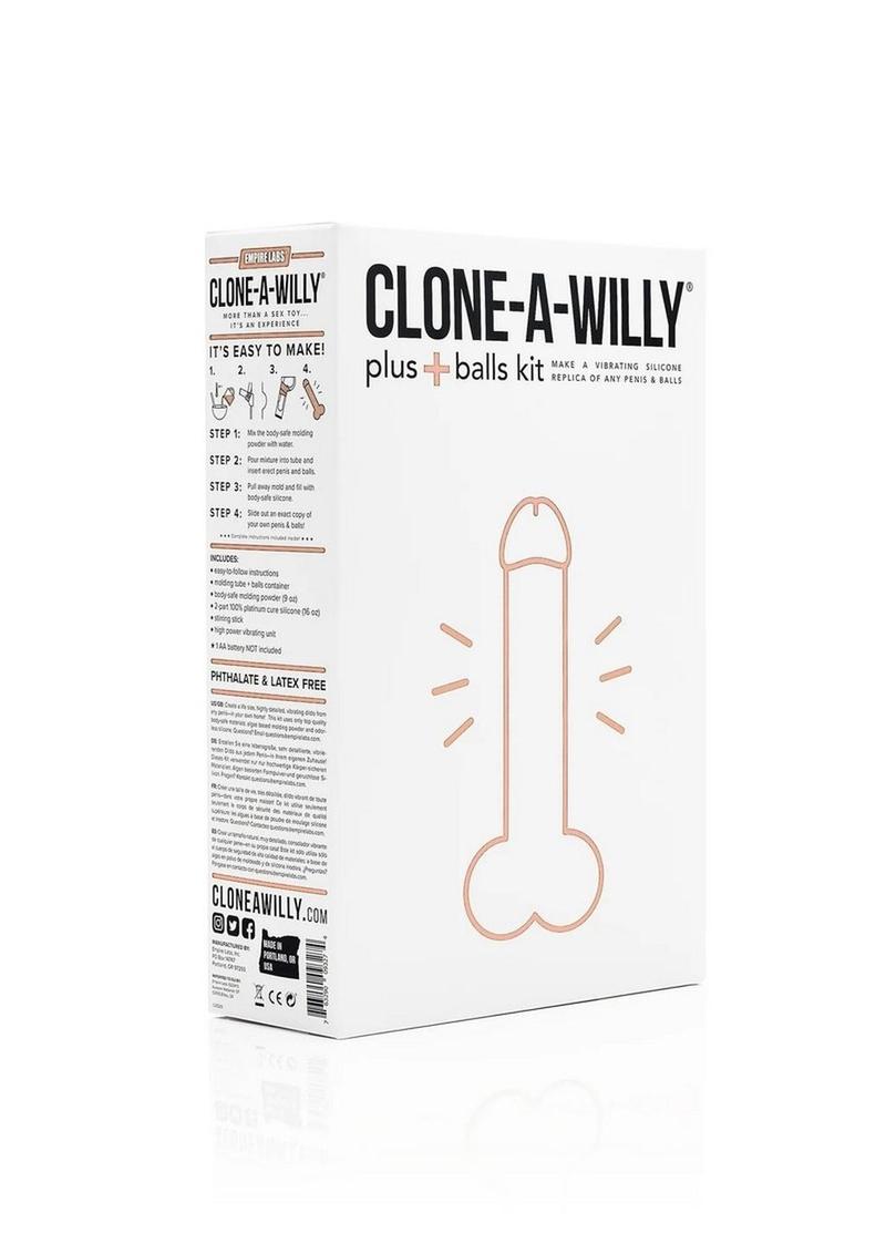Clone A Willy Plus Balls Kit Make a Vibrating Replica of Your Penis And Balls