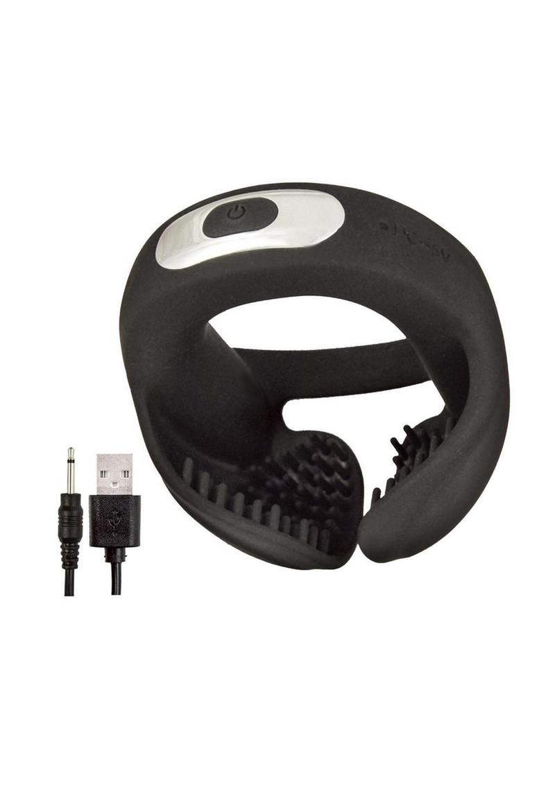 Nasstoys CockPower Scrotum Hugger Rechargeable Silicone Cock Ring