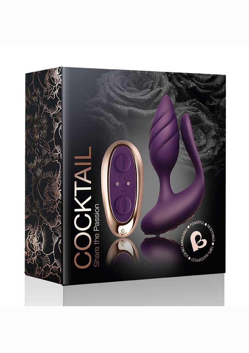 Cocktail Rechargeable Couples Vibrator with Remote Control Vibrators