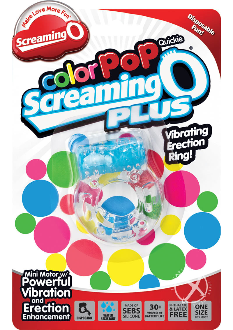 Screaming O Color Pop Quickie Screaming O Plus Vibrating Ring