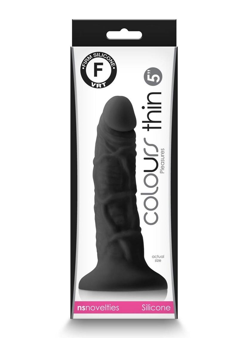 NS Novelties Colours Thin Silicone Dildo With Insertable Length