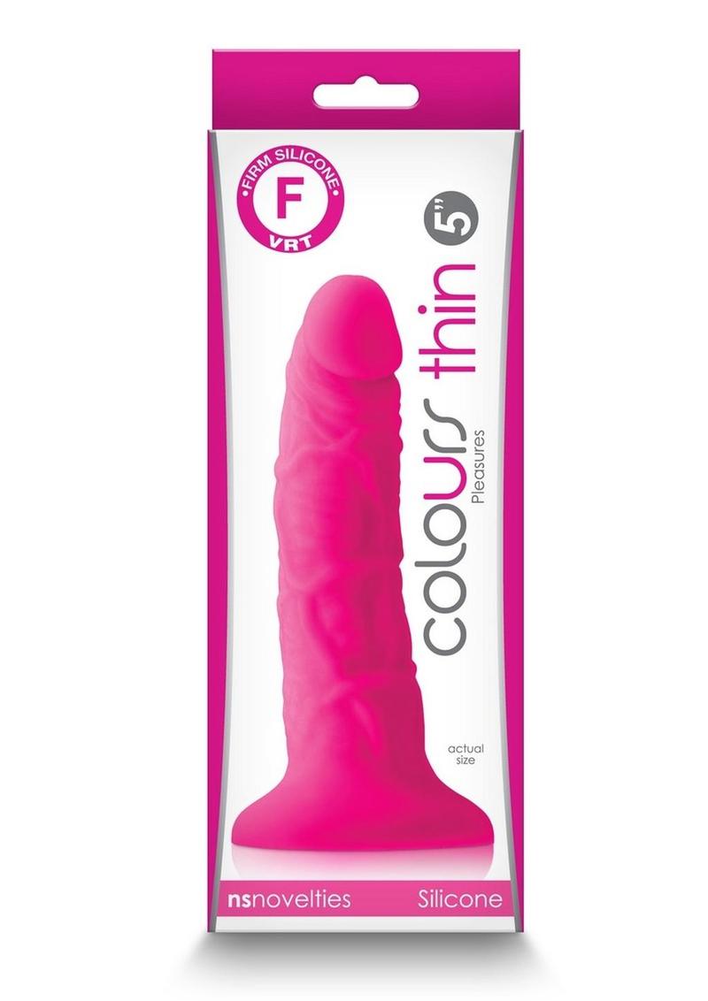 NS Novelties Colours Thin Silicone Dildo With Insertable Length