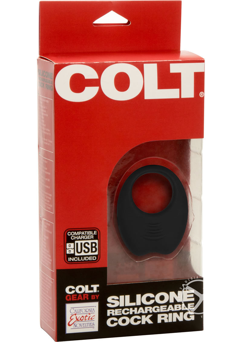 Colt Silicone Rechargeable Cock Ring With Powerful Vibration