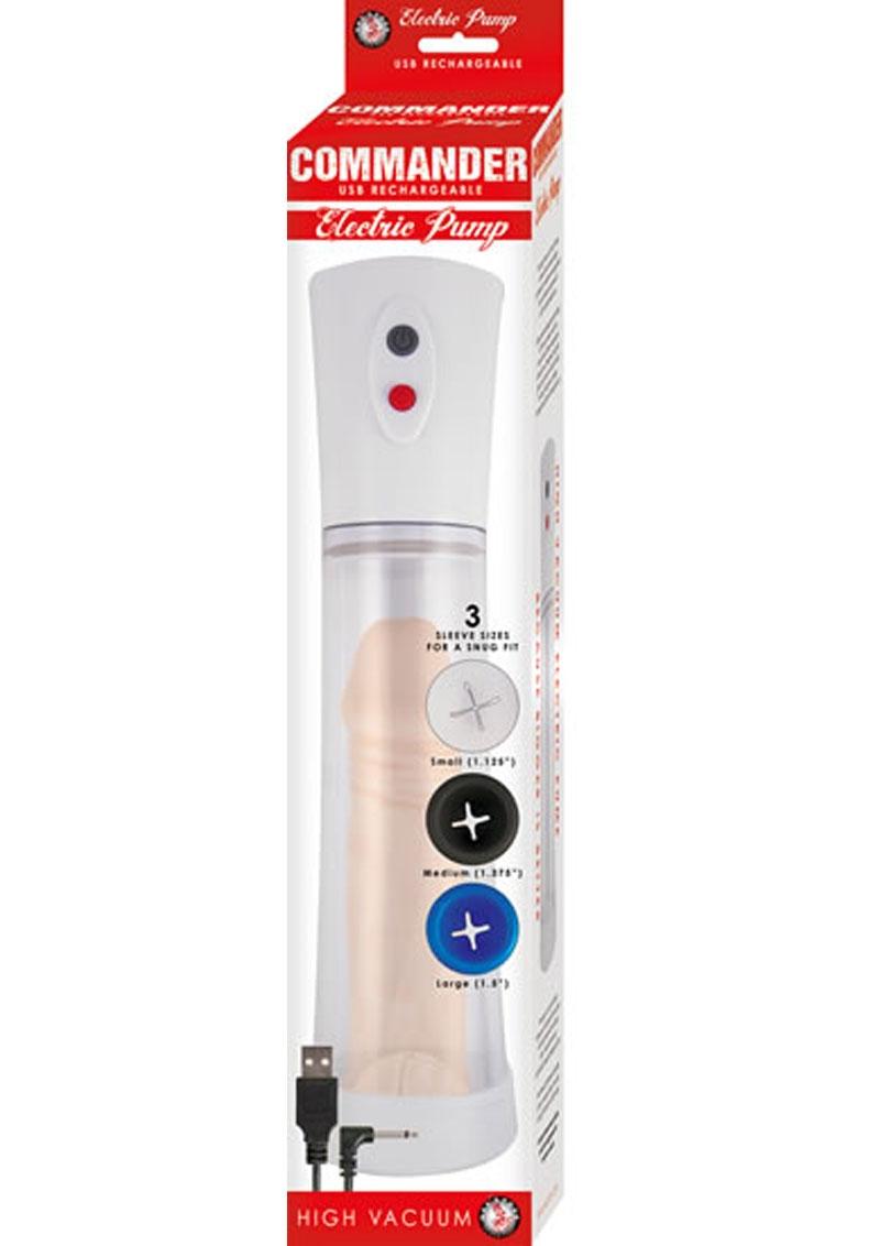 COMMANDER USB Rechargeable Electric High Vacuum Penis Pump