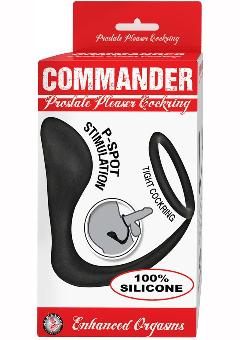 Commander Prostate Pleaser Comfortable Silicone Cock Ring
