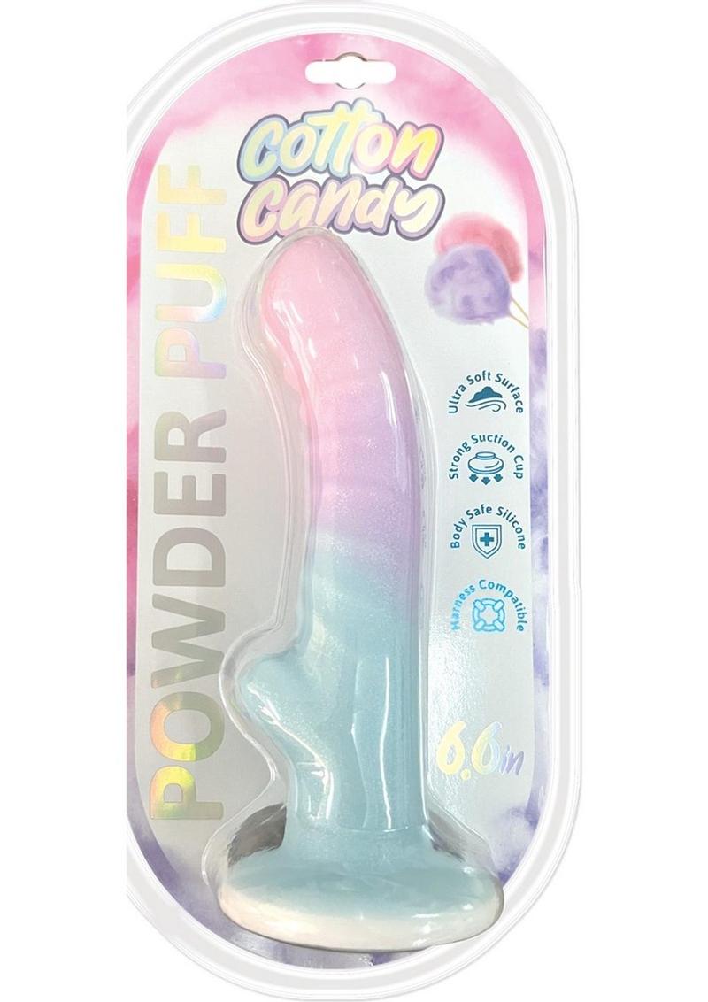 Cotton Candy Powder Puff Mini Dildo