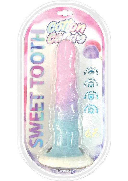 Cotton Candy Sweet Tooth Mini Silicone Dildo