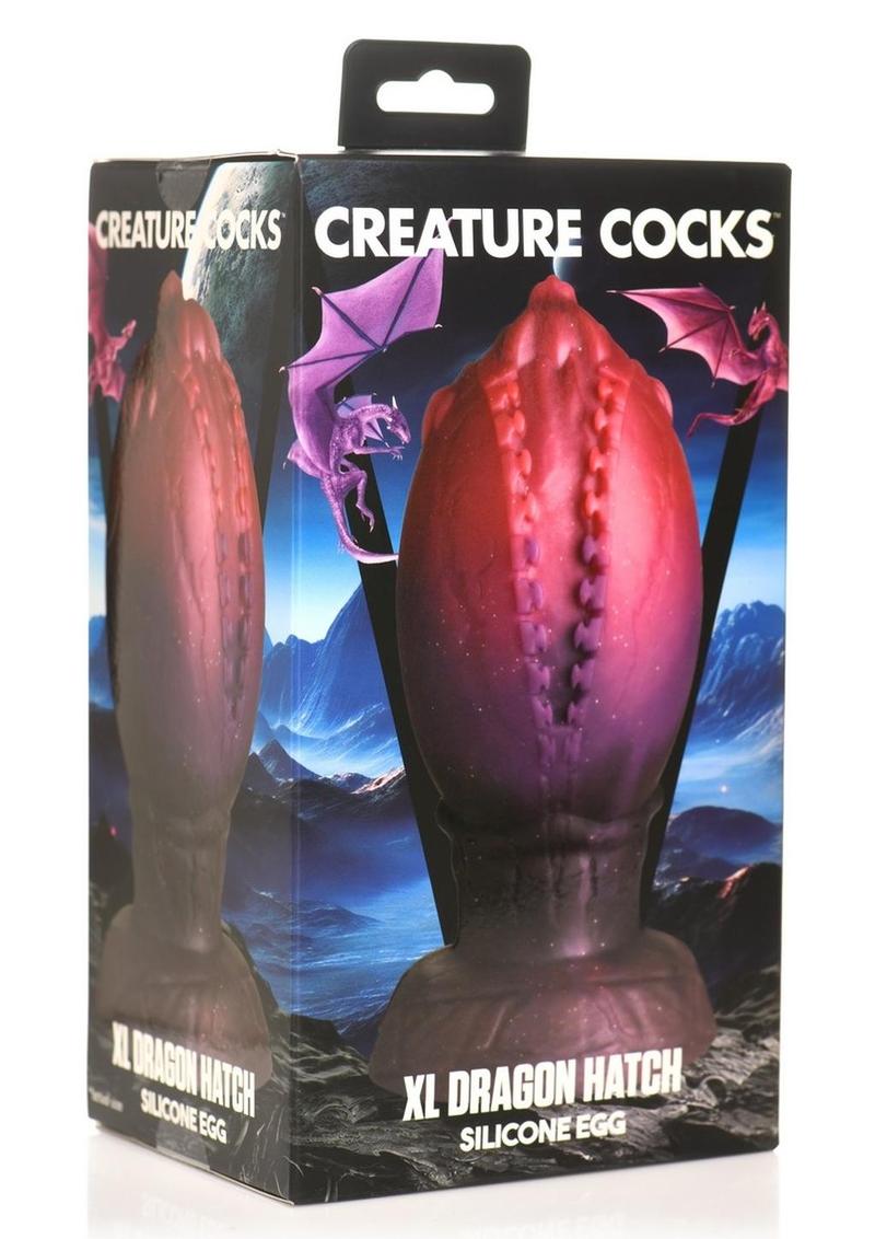 Creature Cocks Dragon Hatch Silicone Egg Multicolor Large Size