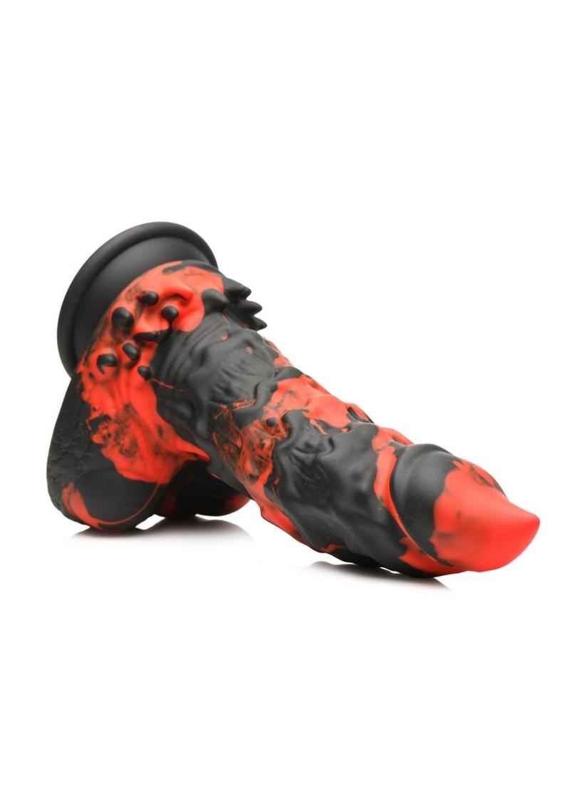 Fire Demon Monster Silicone Dildo With Powerful Intense Toy