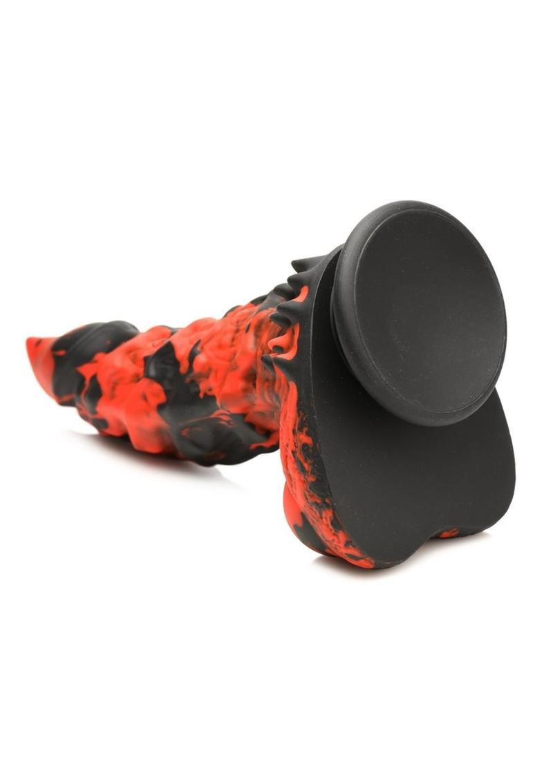 Fire Demon Monster Silicone Dildo With Powerful Intense Toy