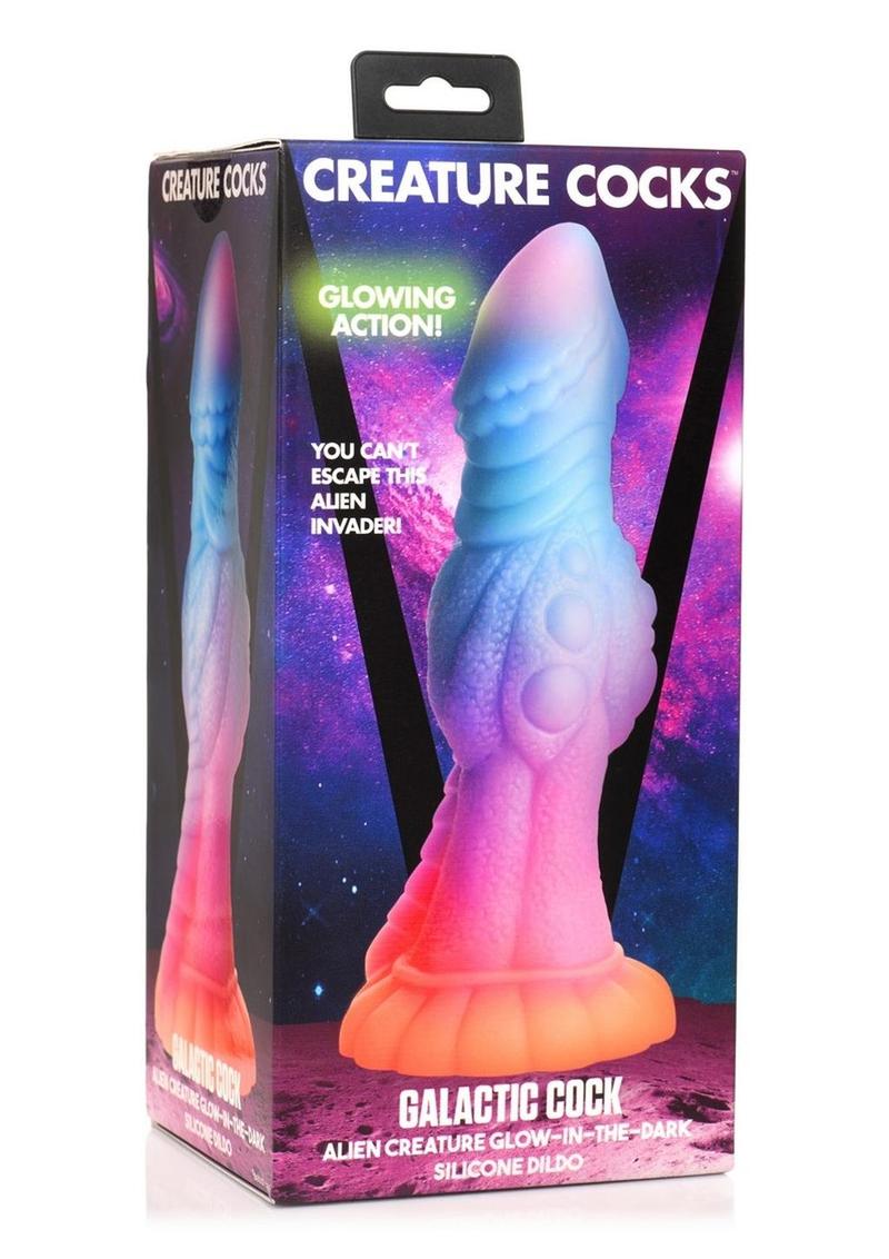 Galactic Cock Alien Creature Glow in the Dark Silicone Dildo