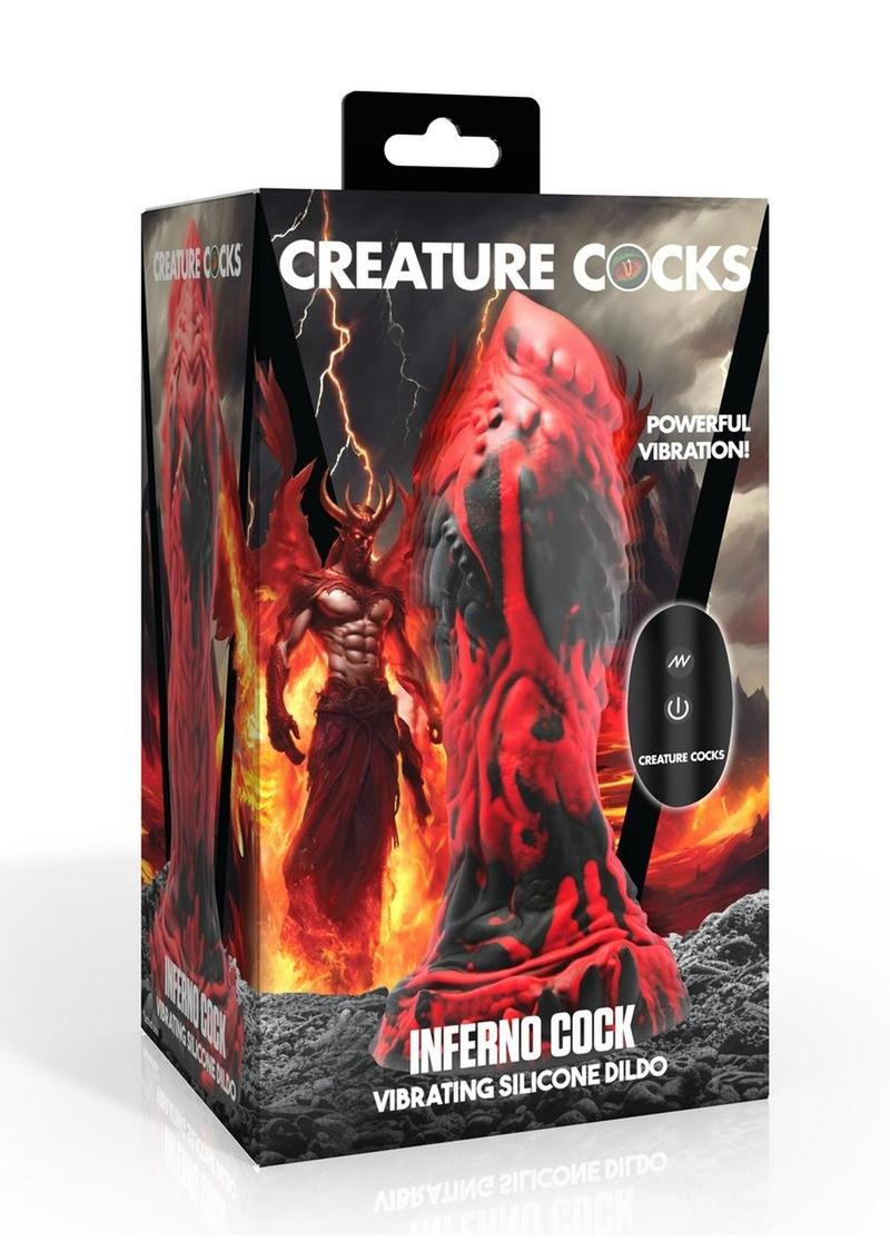 Creature Cocks Inferno Cock Vibrating Silicone Dildo