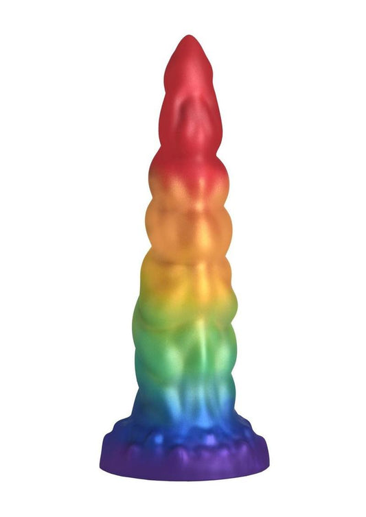 Magic Rider Unicorn Silicone Dildo Vibrant Rainbow Fun!