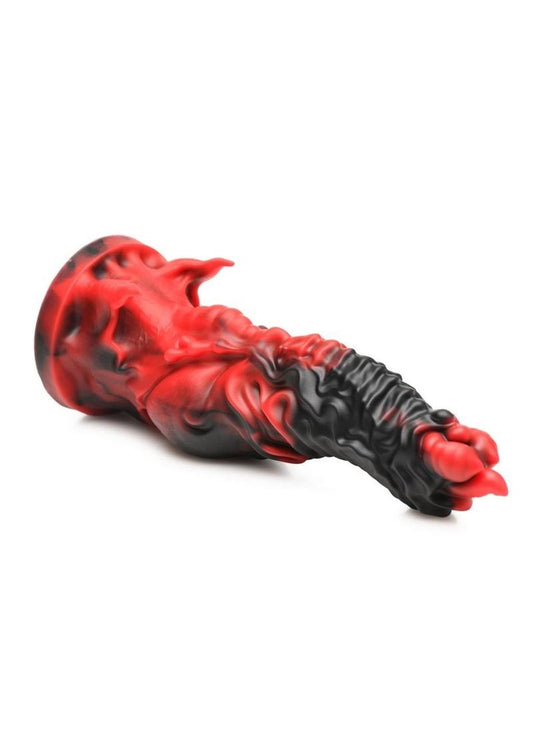 Creature Cocks Mephisto Silicone Dildo Demonic Red And Black Design