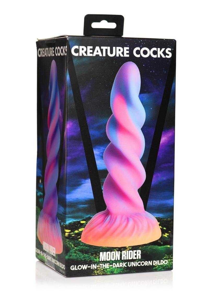 Moon Rider Glow In The Dark Unicorn Silicone Dildo