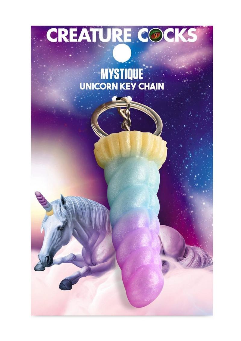 Creature Cocks Mystique Unicorn Fantasy Keychain