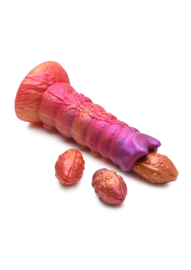Creature Cocks Nymphoid Ovipositor Dildo Soft Silicone Eggs