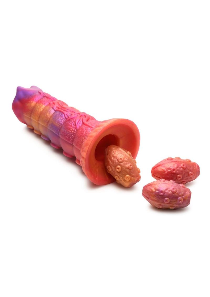 Creature Cocks Nymphoid Ovipositor Dildo Soft Silicone Eggs