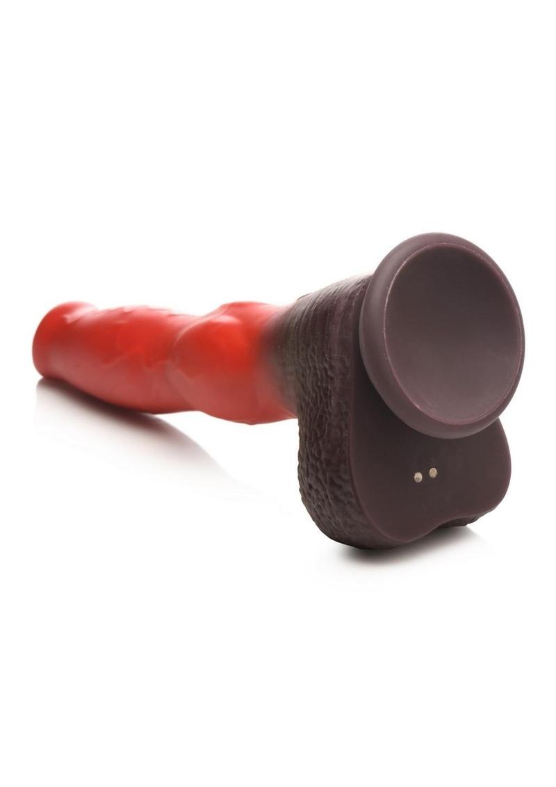 Creature Cocks Ramming Hound Thrust And Vibrating Silicone Dildo
